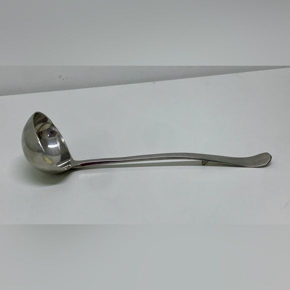 Vintage Raimond Large Raised Rattail Hook Stand Silver Plated Punch Soup Ladle - Picture 12 of 16